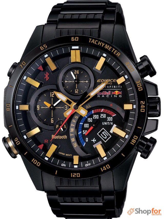 Bluetooth Analog-Digital Black Dial Men Watch Black Stainless