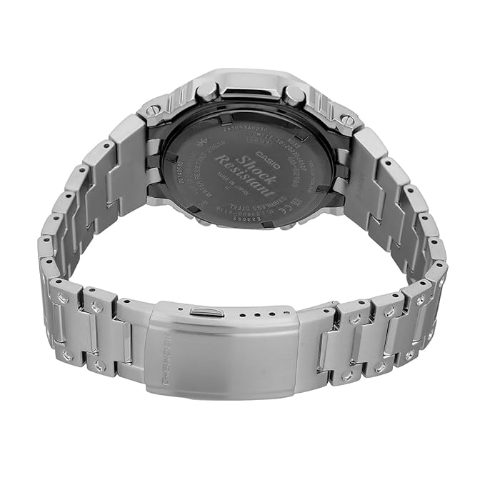 Bluetooth Smartphone  Steel Solar Radio  Blue Dial Watch