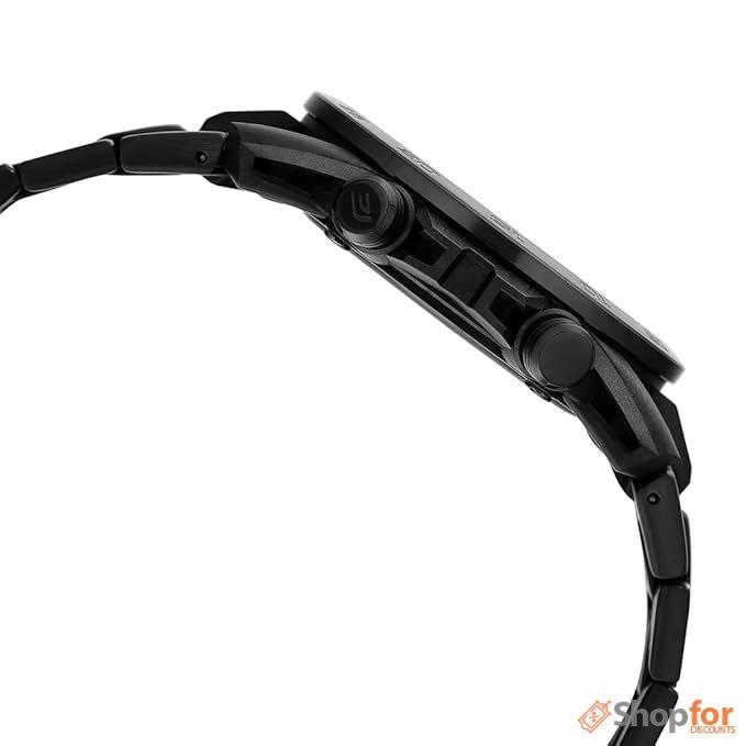 Bluetooth Analog-Digital Black Dial Men Watch Black Stainless