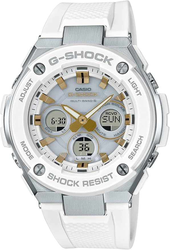 G-Steel Radio Solar White x Gold Watch