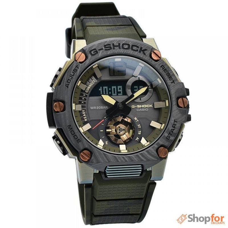 Army Carbon Solar Bluetooth Watch