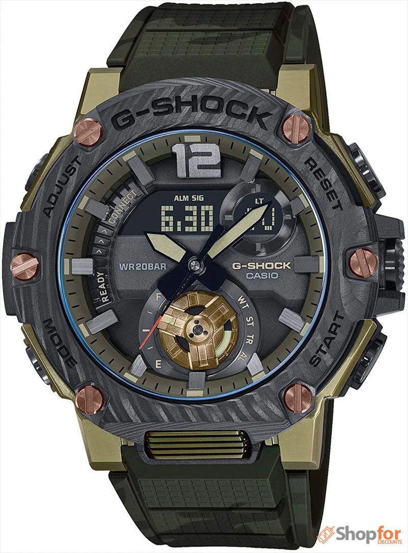 Army Carbon Solar Bluetooth Watch