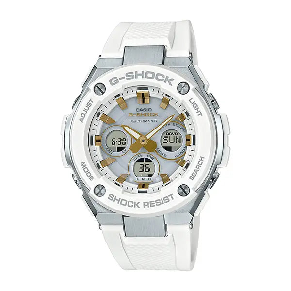 G-Steel Radio Solar White x Gold Watch